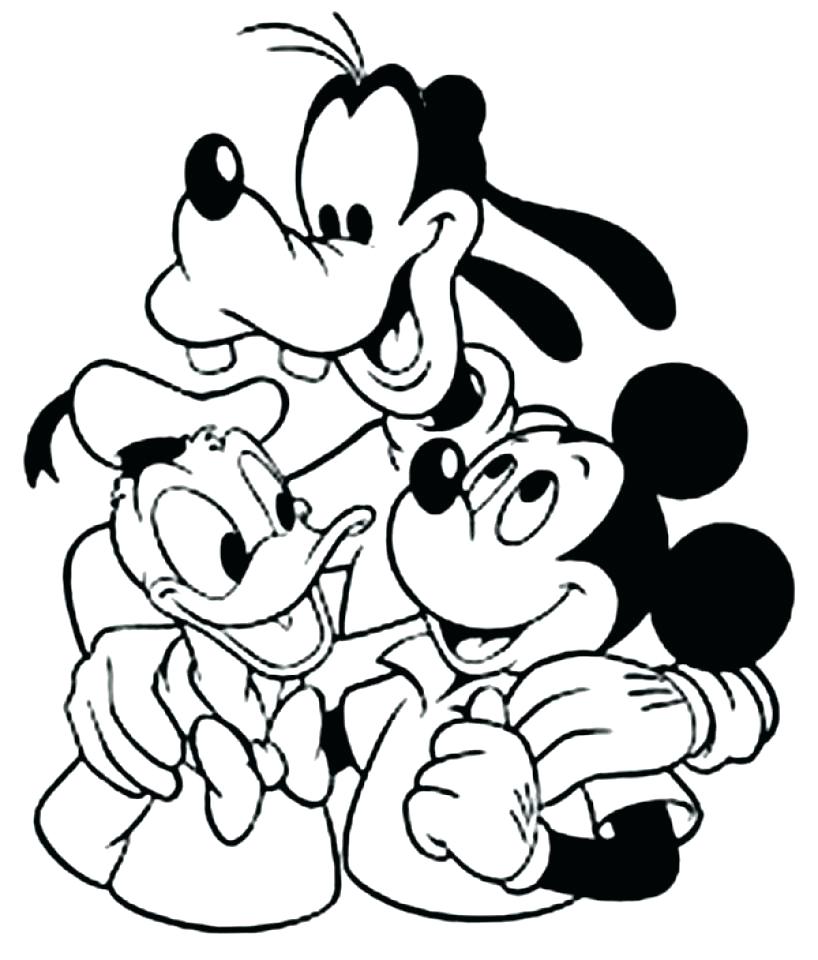 Mickey Mouse Clubhouse Coloring Pages To Print For Free As Cool 818x960 Mickey Mouse Clubhouse Coloring Pages To Print For Free As Cool