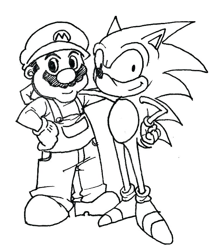 Sonic Hedgehog Printable Coloring Pages 730x850 Sonic Hedgehog Printable Coloring Pages