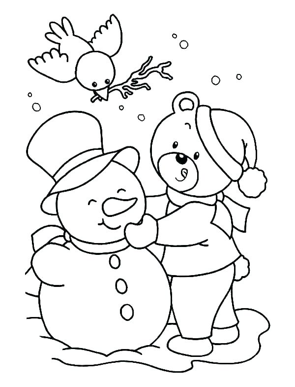 600x785 Printable Coloring Pages Winter Happy New Year Winter Themed
