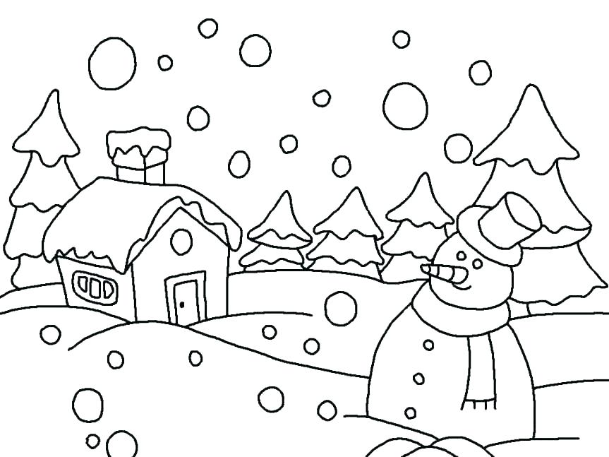 863x647 Coloring Pages For Winter Winter Coloring Pages Coloring Pages