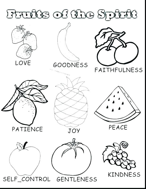 Free Fruit The Spirit Coloring Pages Coloring Home Fruits 618x800 Free Fruit The Spirit Coloring Pages Coloring Home Fruits