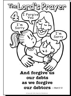 Forgive Us Colouring Page Sunday School 236x319 Forgive Us Colouring Page Sunday School