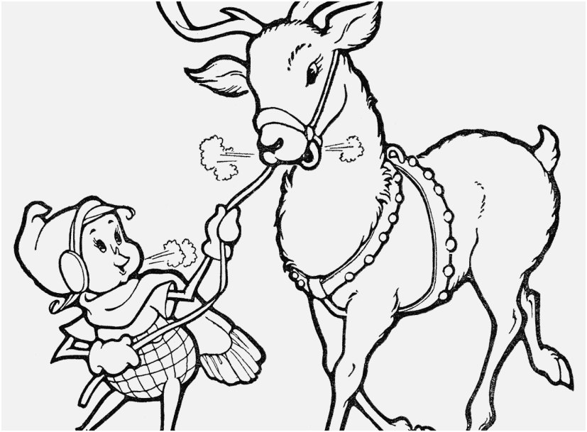 827x609 A Good Concept Rudolph Coloring Pages Sweet