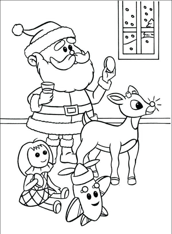 600x817 Rudolph Coloring Sheet The Red Nosed Reindeer Coloring Pages Free