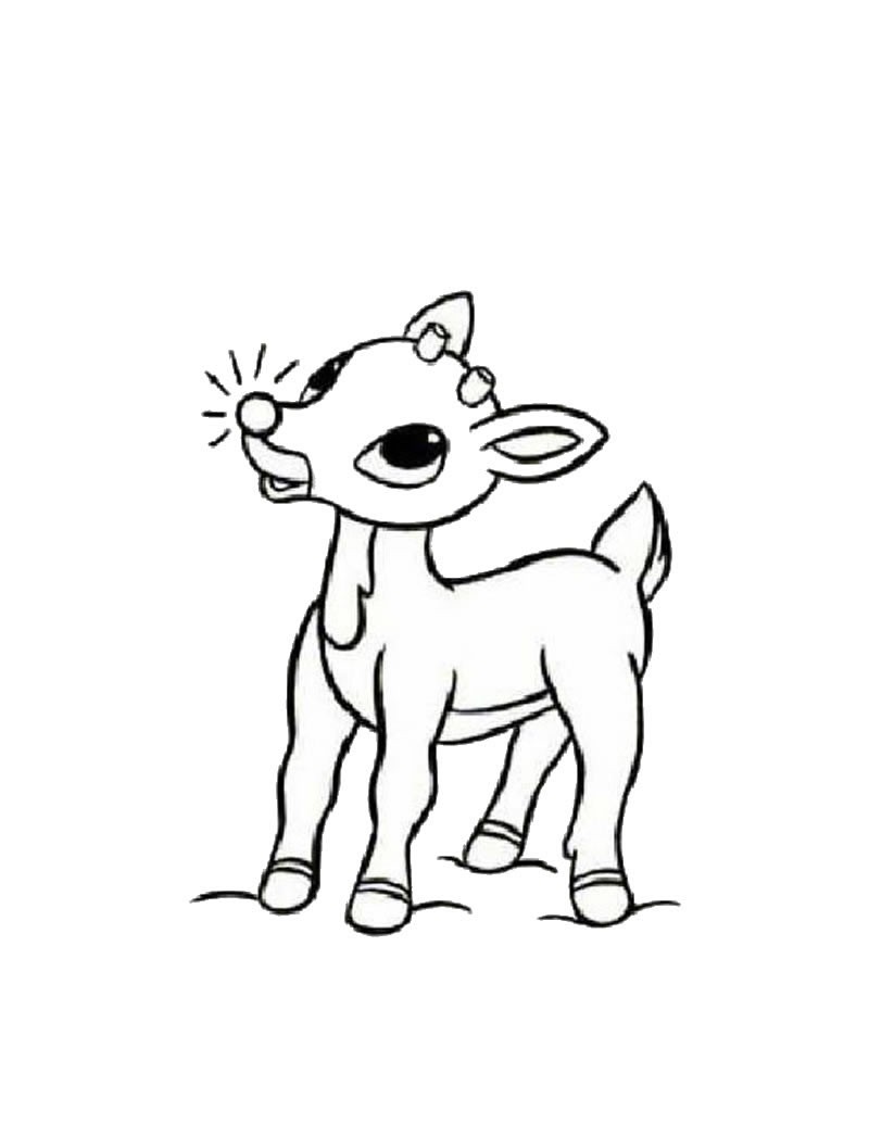 800x1034 Rudolph The Red Nosed Reindeer Coloring Pages