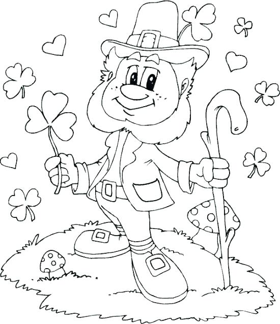 550x638 St Patrick Day Coloring Pages All Saints Day Coloring Pages Luck