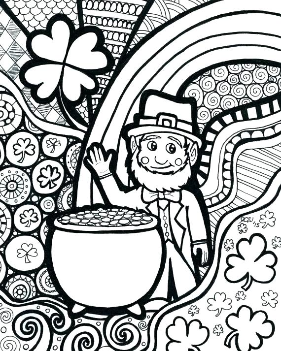 570x713 St Patrick Day Free Coloring Sheets Coloring Pages St St Coloring