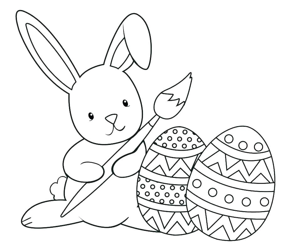 960x800 Free Easter Bunny Coloring Pages To Print