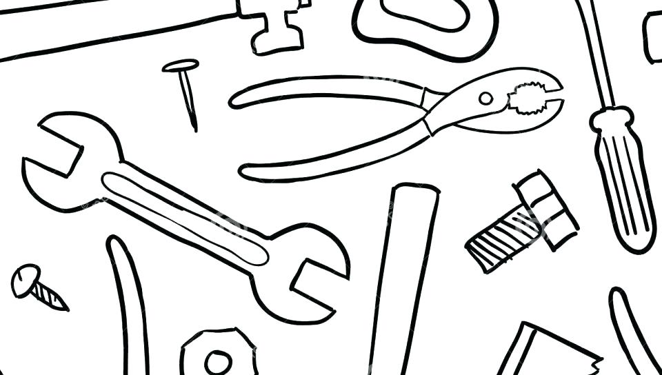 960x544 Tool Coloring Pages Tools Coloring Pages Construction Tools