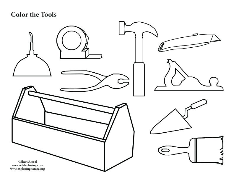 792x612 Tools Coloring Pages Printable Coloring Image Free Coloring Crayon