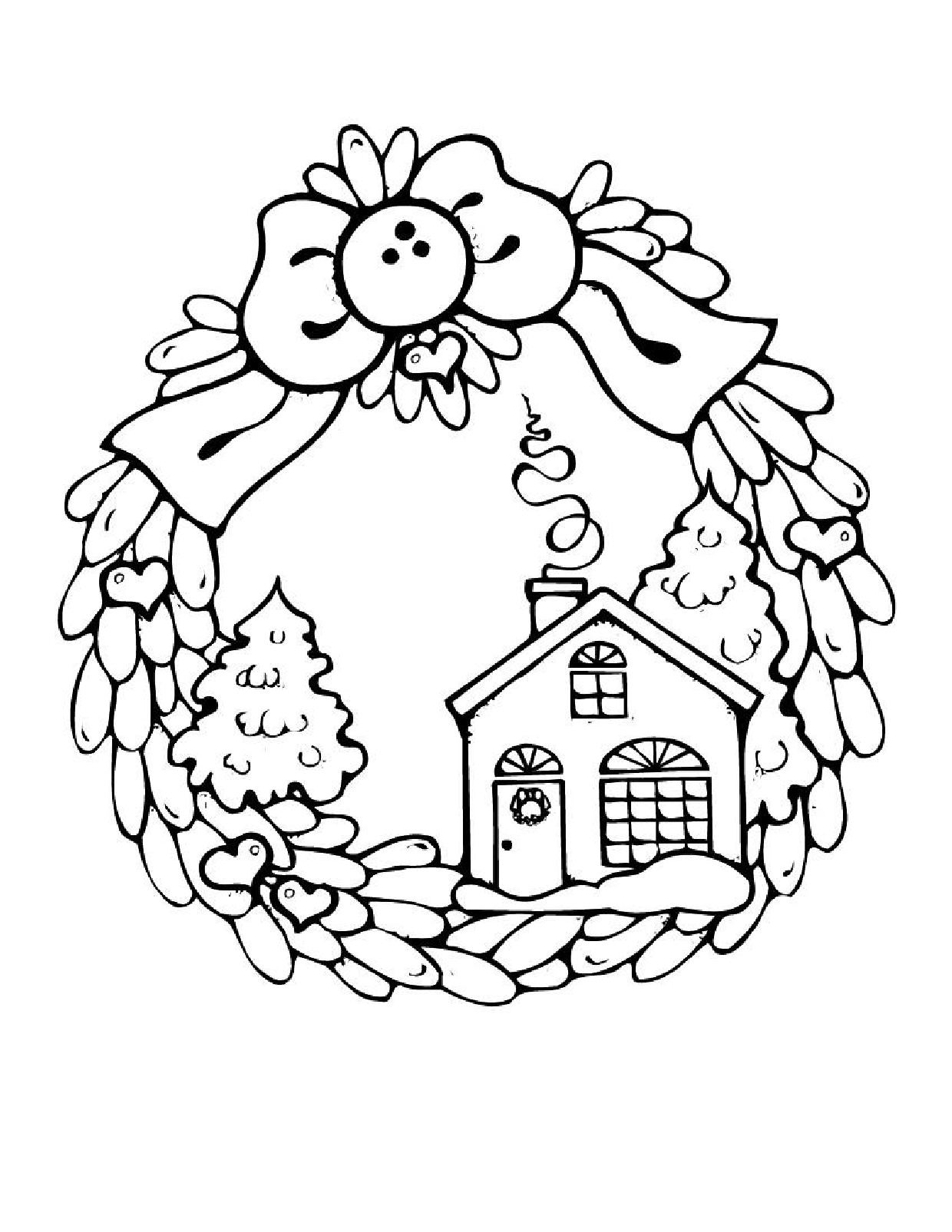 1240x1605 Winter And Christmas Coloring Pages