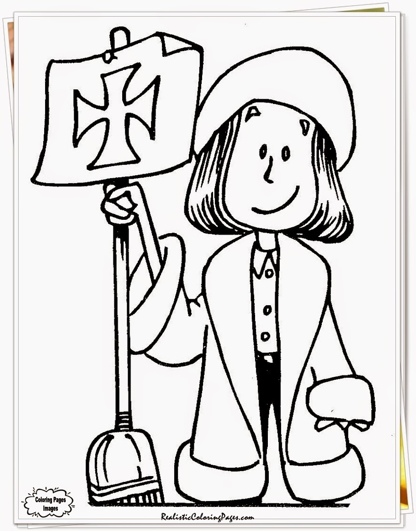 Free Columbus Day Coloring Pages