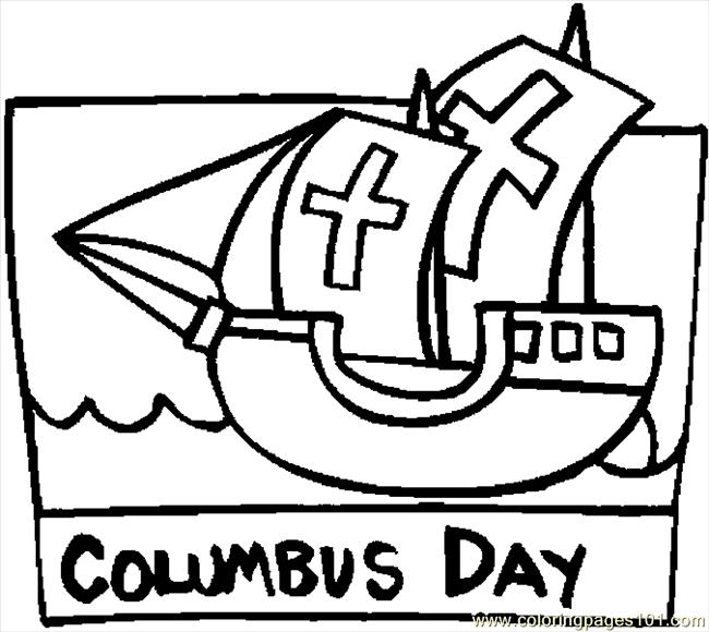 Columbus Day Title 5 Coloring Page 650x580 Columbus Day Title 5 Coloring Page