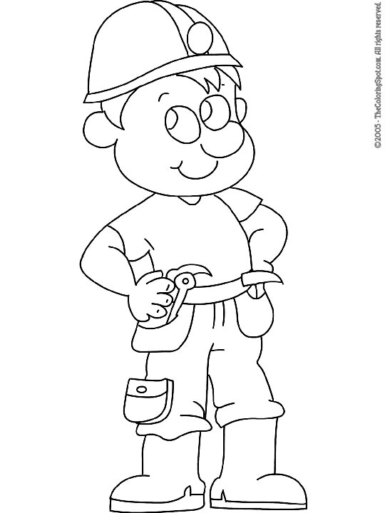 Comely Construction Worker Coloring Page Coloring In Tiny 540x720 Comely Construction Worker Coloring Page Coloring In Tiny