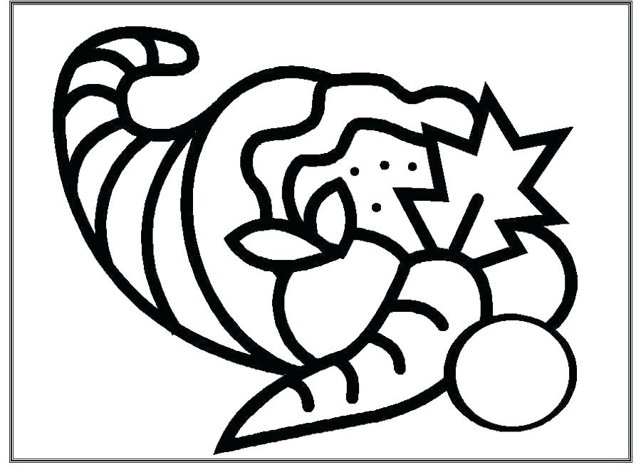 900x663 Cornucopia Coloring Sheets Fruit Color Pages Fall Coloring Pages