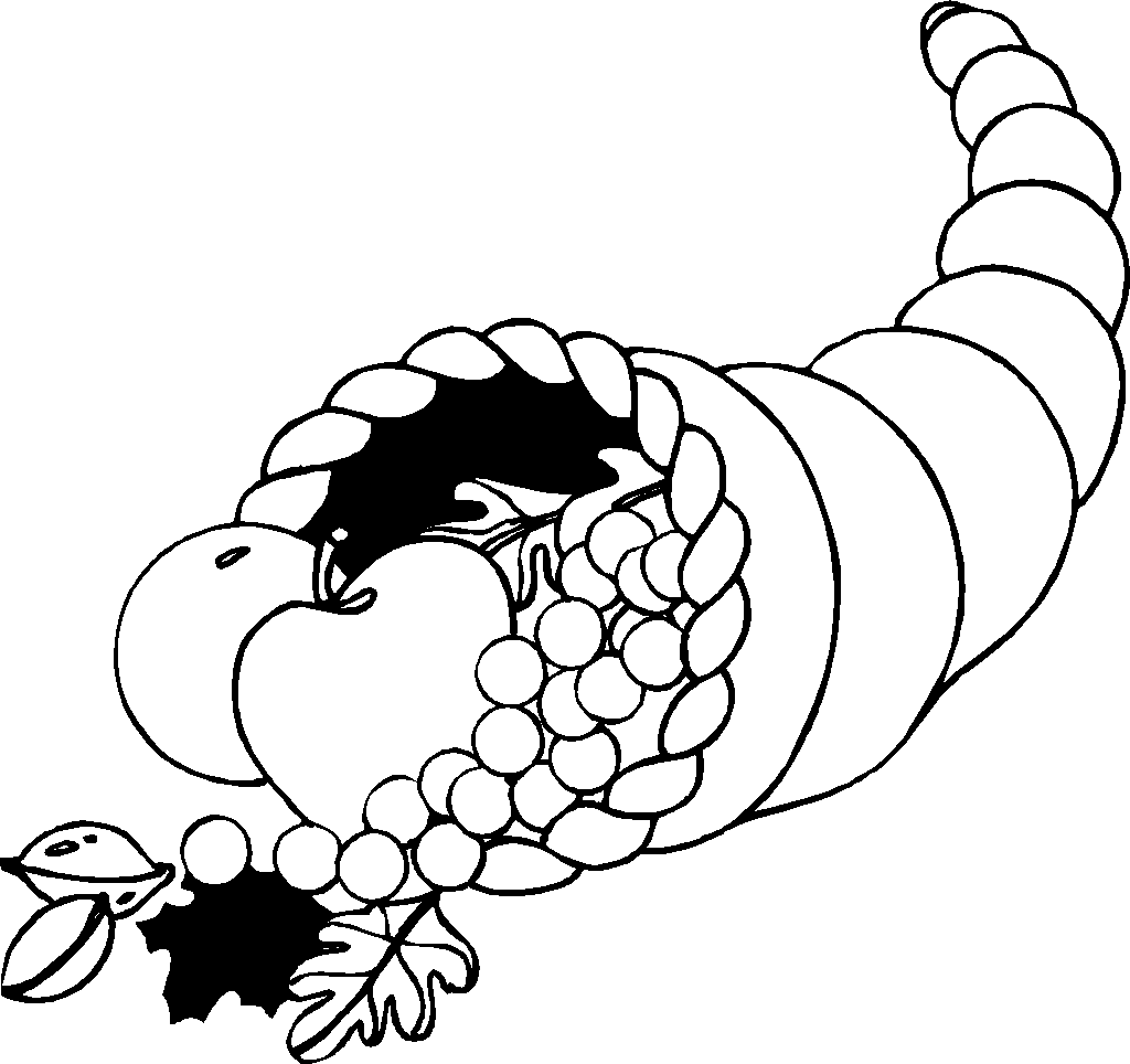 1024x964 Thanksgiving Cornucopia Coloring Pages Printables