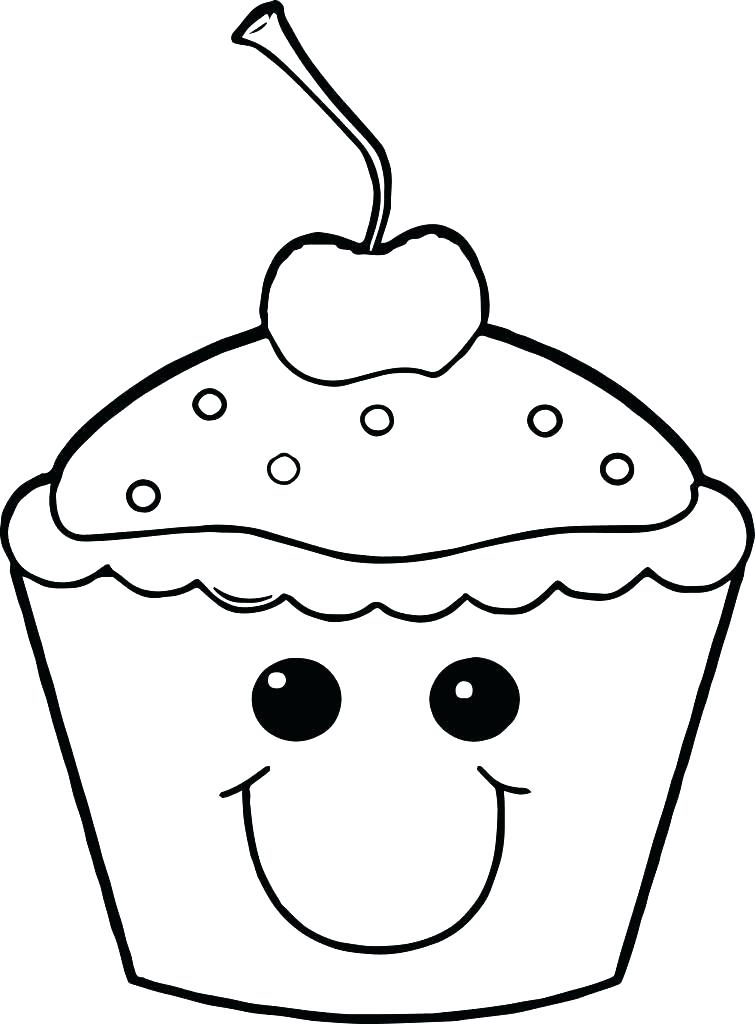 755x1024 Coloring Cupcakes Coloring Pages