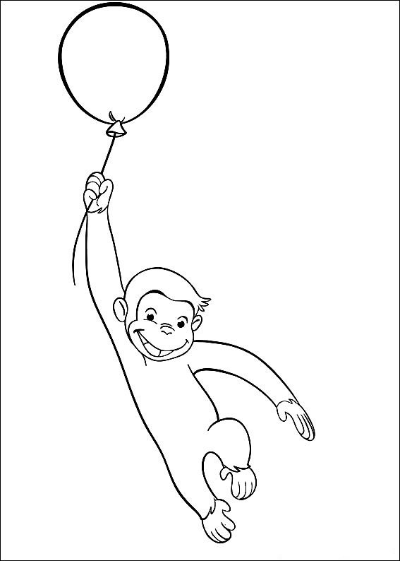 567x794 Free Curious George Coloring Pages For Kids