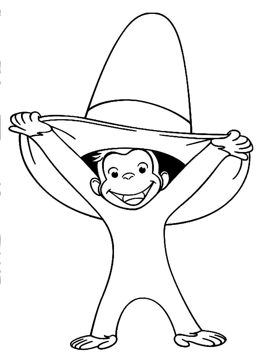 900x1240 Printable Curious George Coloring Pages For Kids