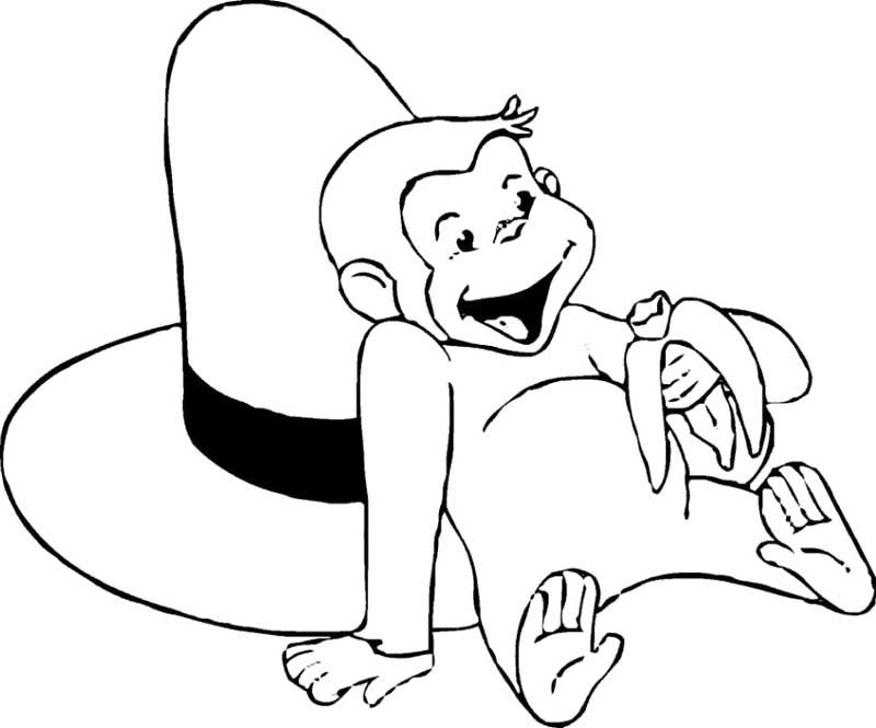 800x665 Curious George Coloring Pages Curious George Coloring Pages
