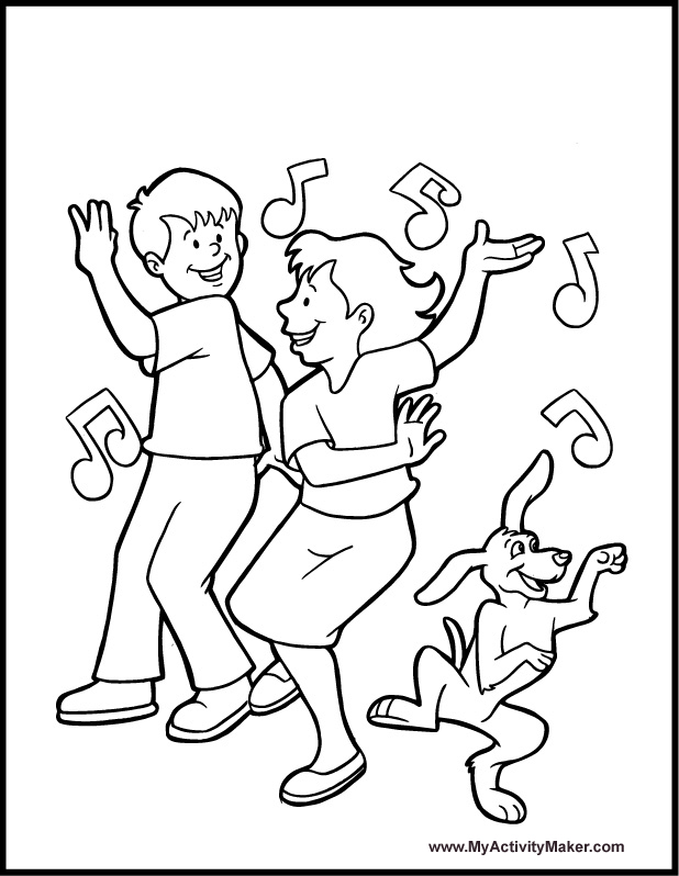 Dance Pictures To Color 618x798 Dance Pictures To Color
