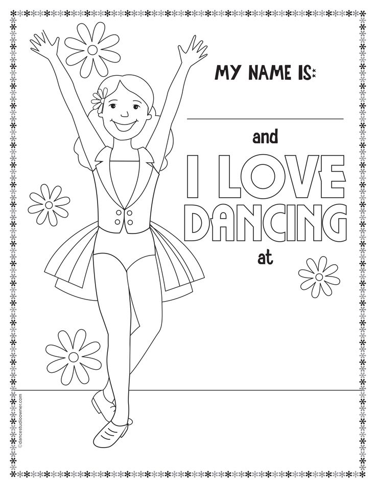 Dance Coloring Pages Printable I Love Dance Coloring Pages 736x951 Dance Coloring Pages Printable I Love Dance Coloring Pages