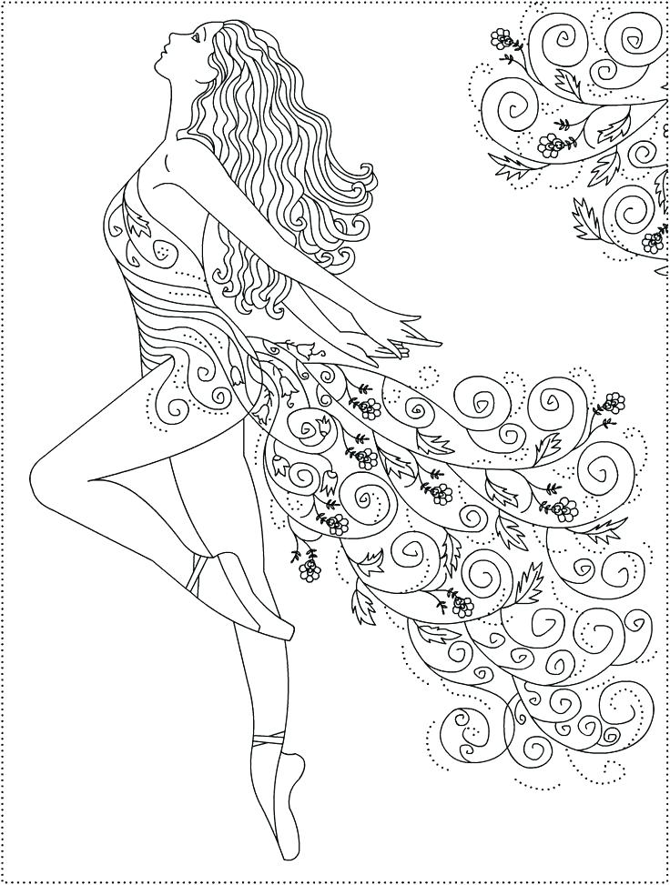 Dancer Coloring Pages 736x973 Dancer Coloring Pages