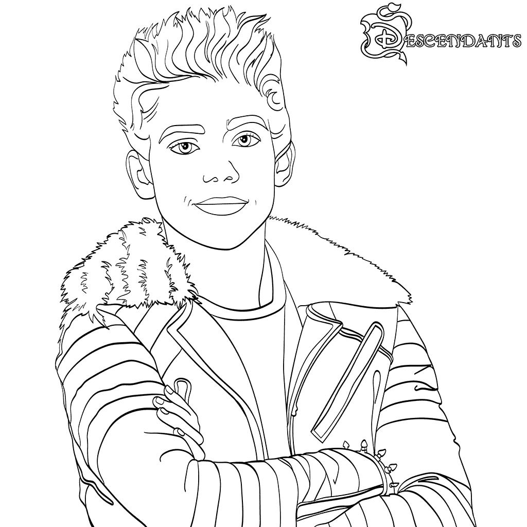 1024x1024 Descendants Coloring Pages