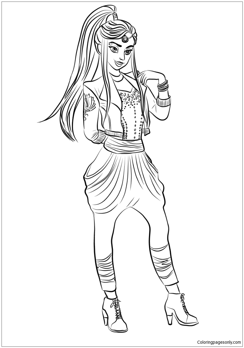798x1139 Coloring Pages Descendants 2
