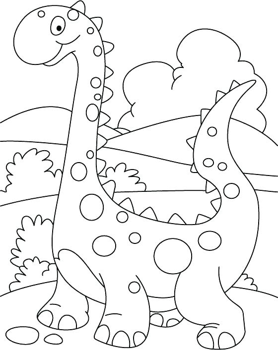 560x706 Enchanting Dinosaurs Coloring Pages Free Printable Baby Dinosaur