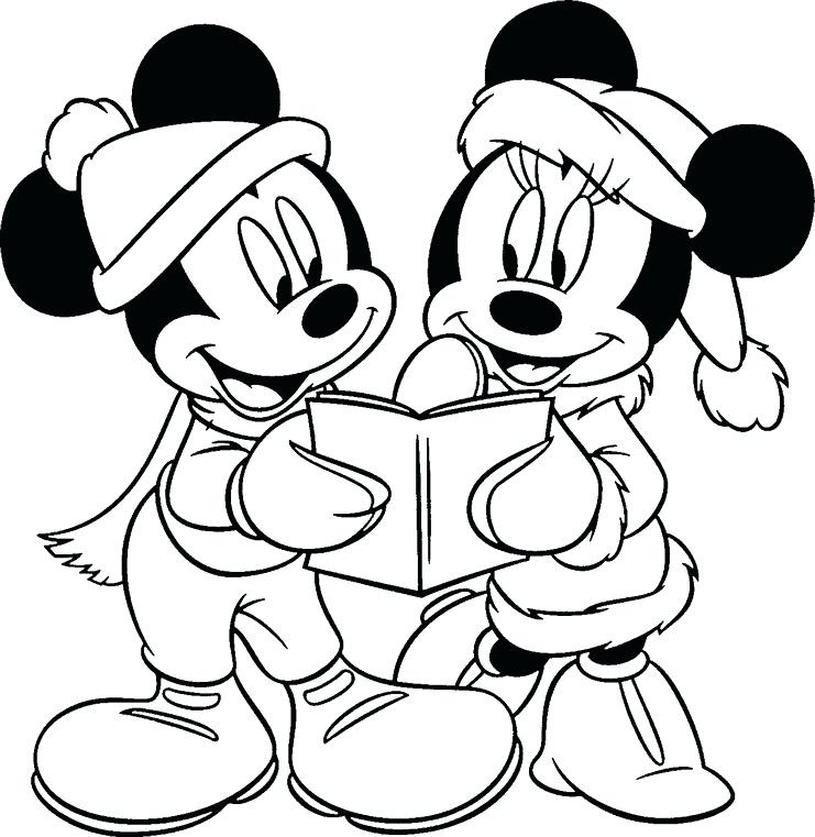 Disney Christmas Characters Coloring Pages 741x761 Disney Christmas Characters Coloring Pages