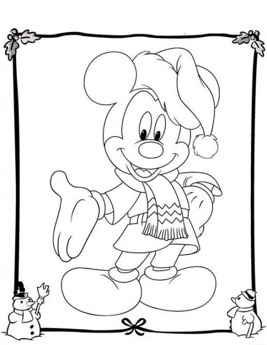 Best Free Disney Christmas Coloring Pages For Kids 550x711 Best Free Disney Christmas Coloring Pages For Kids