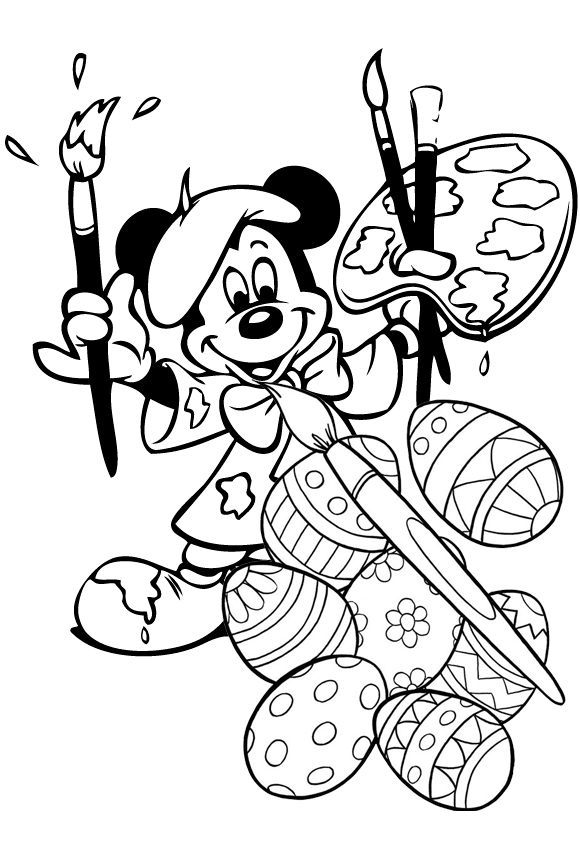 580x842 Top 10 Free Printable Disney Easter Coloring Pages Online Pintar
