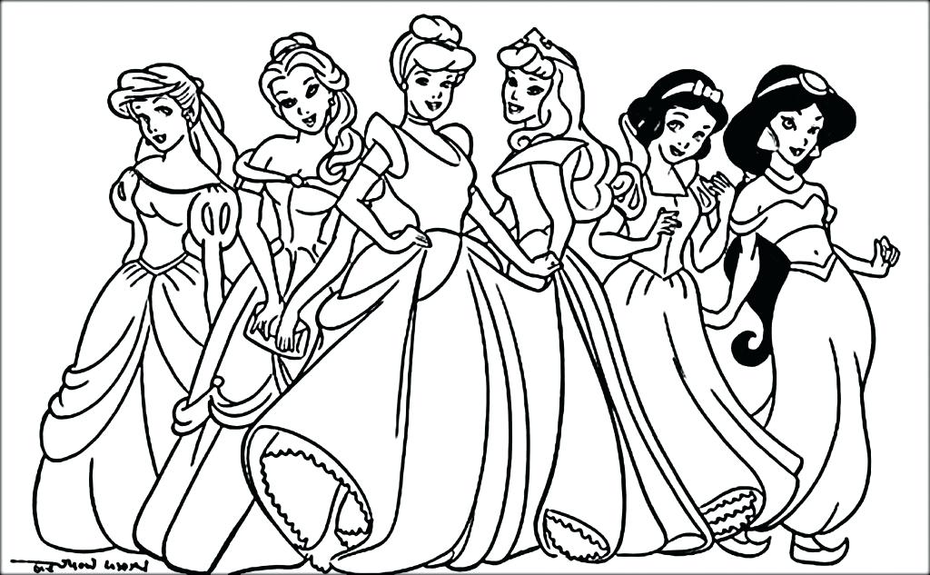 1024x633 Disney Princess Coloring Pages Free Princess Coloring Pages Free