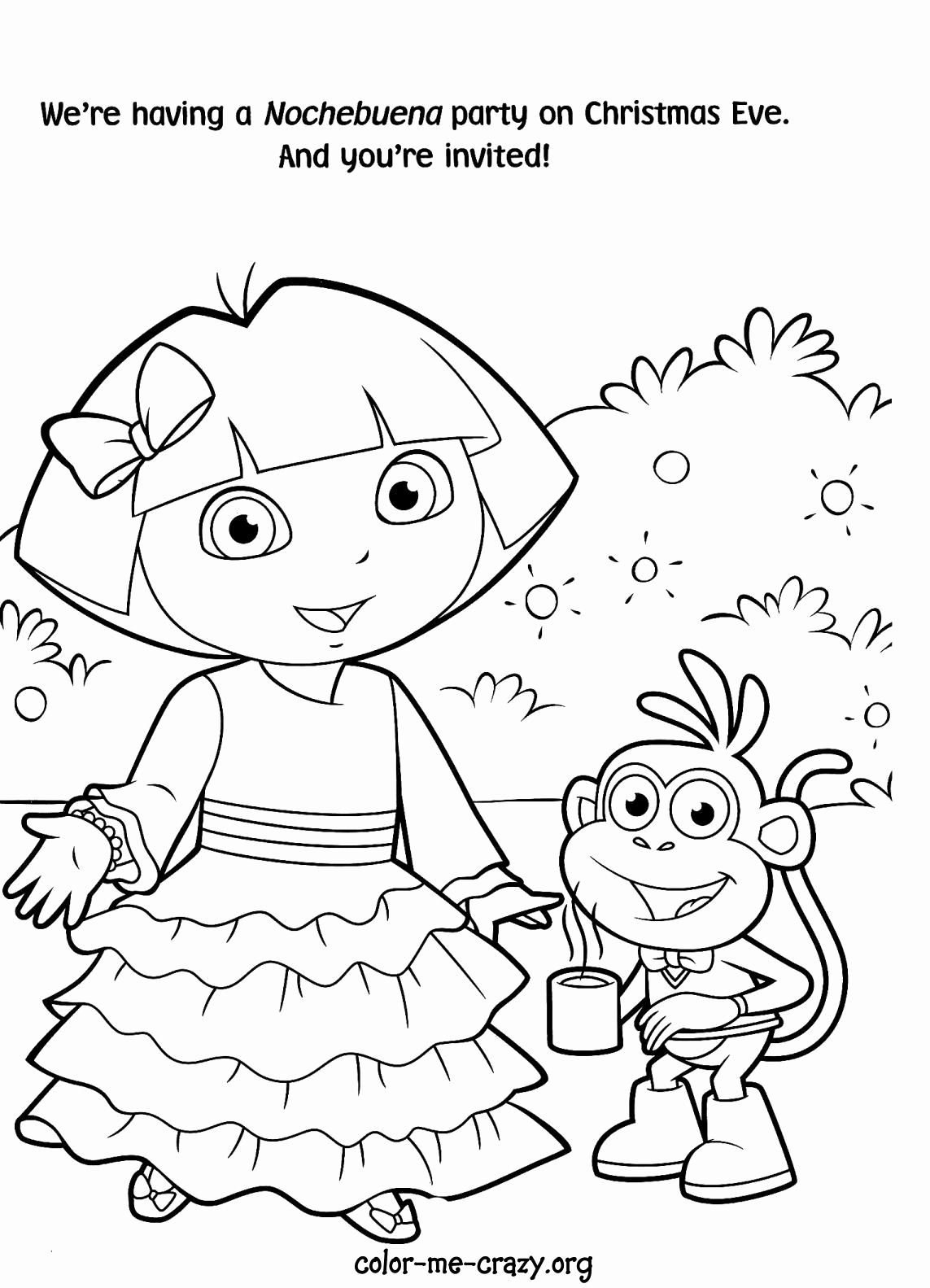 1143x1583 Staggering Free Printable Dora Coloring Pages The Explorer