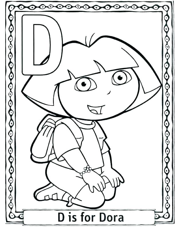 618x798 Free Dora Coloring Pages