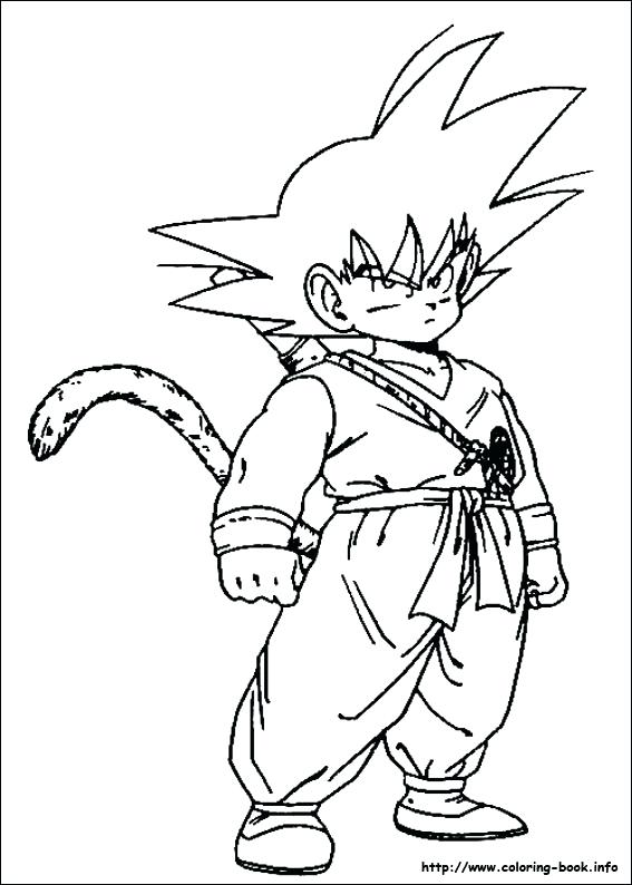 567x794 Dragonball Z Coloring Pages Professional