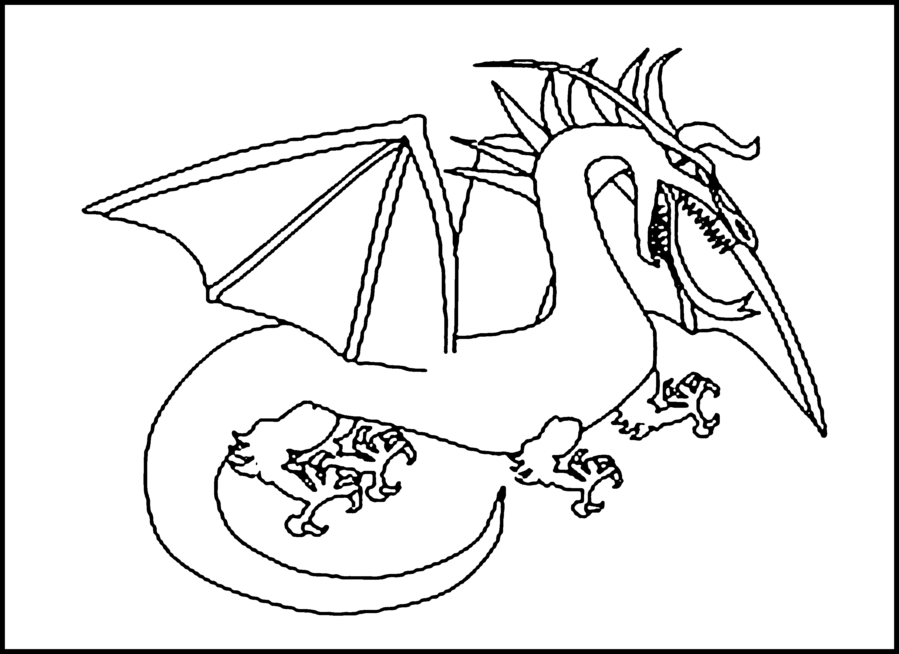 3120x2271 Free Printable Dragon Coloring Pages For Kids To Print
