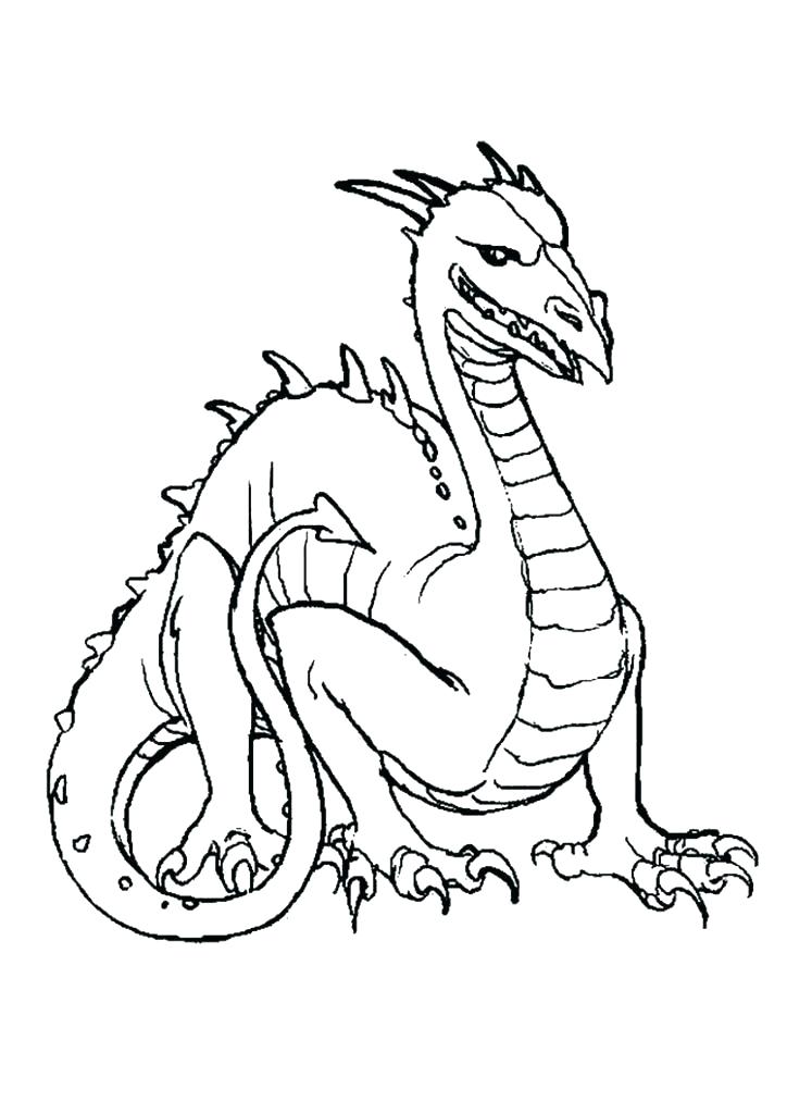 724x1024 Free Printable Realistic Dragon Coloring Pages Dragon Coloring