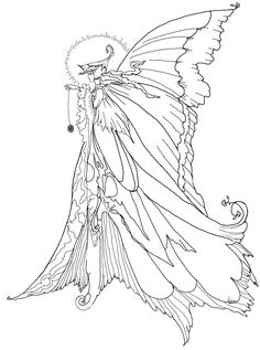 236x317 Fairy Coloring Pages For Adults