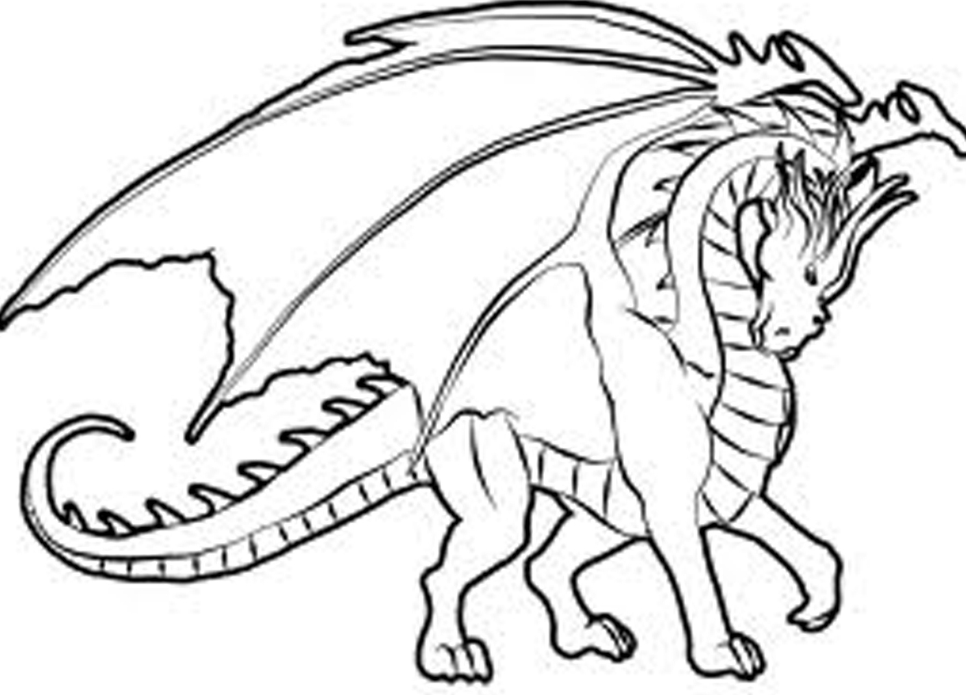 1410x1015 Free Printable Chinese Dragon Coloring Pages For Adult 3016