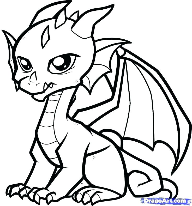 736x790 Printable Dragon Coloring Pages Free For Dragons Ideas 17