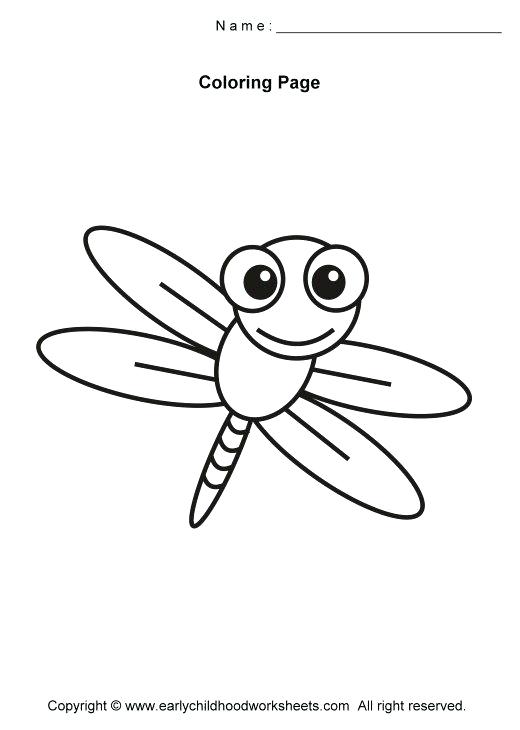 520x730 Cute Dragonfly Coloring Page Coloring Page Free Coloring Dragonfly