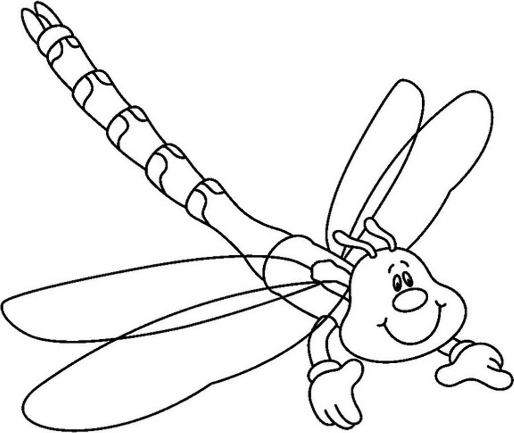1025x863 Dragonfly Coloring Pages Free Dragonfly Animal Coloring Page