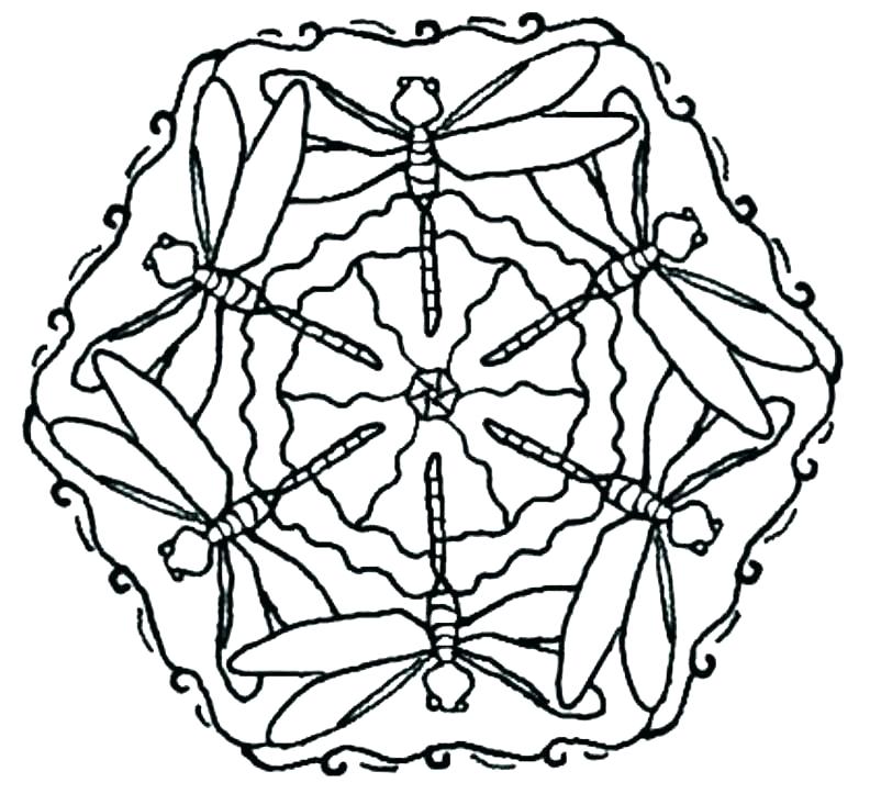 792x733 Dragonfly Coloring Pages Printable