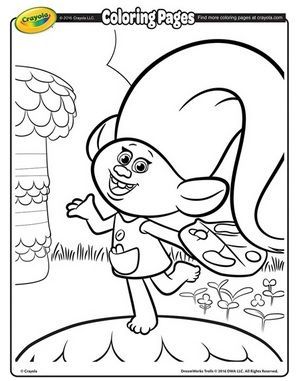 Free Printable Dreamworks Trolls Coloring Pages Harper Troll 296x381 Free Printable Dreamworks Trolls Coloring Pages Harper Troll