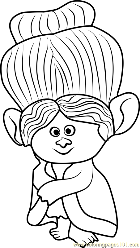 Creek Trolls Hair Coloring Sheet 453x800 Creek Trolls Hair Coloring Sheet