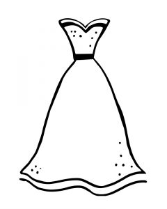 240x300 Dress Coloring Pages Coloring Page Of A Dress Printable Formal