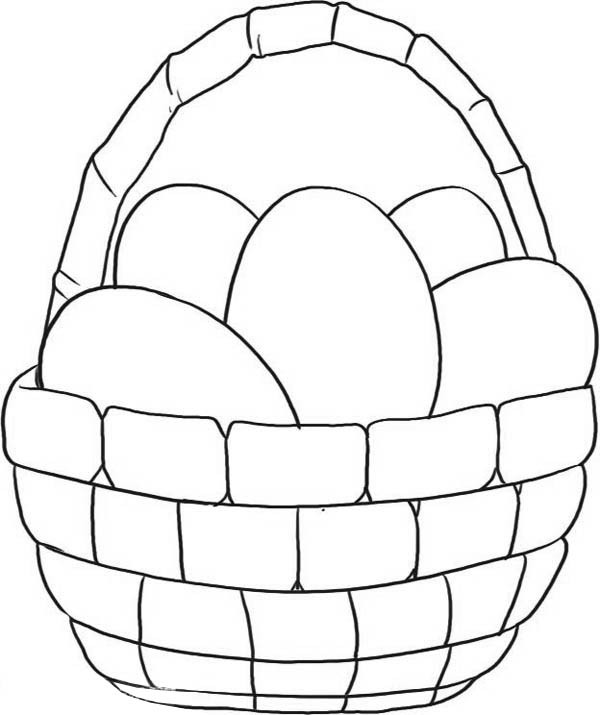 600x715 Simple Easter Coloring Pages