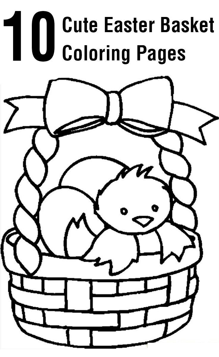 736x1200 Top 10 Free Printable Easter Basket Coloring Pages Online Jaja